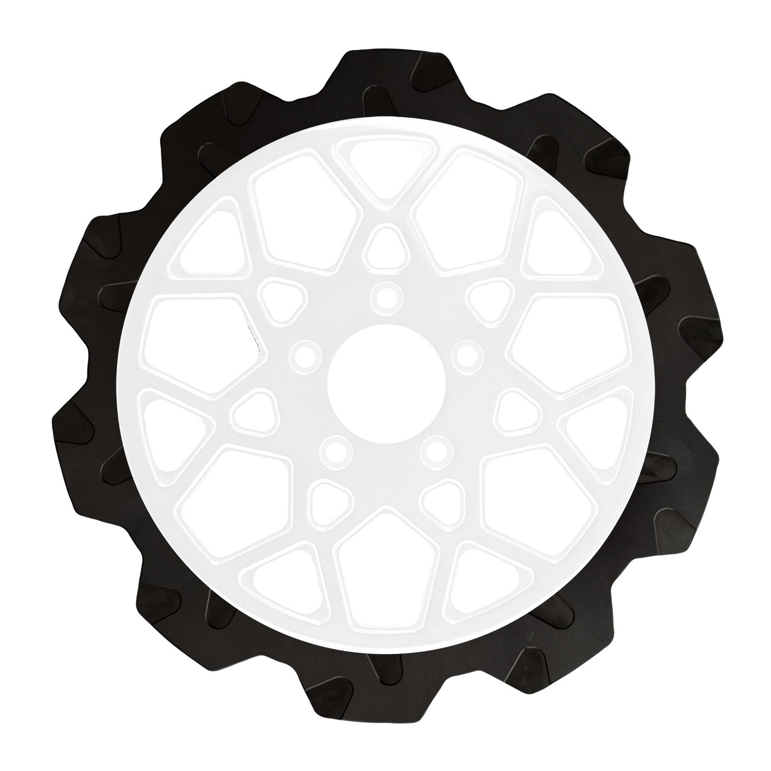 Oversized 13" Crown Cut Front Rotors