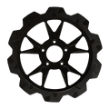 Oversized 13" Crown Cut Front Rotors