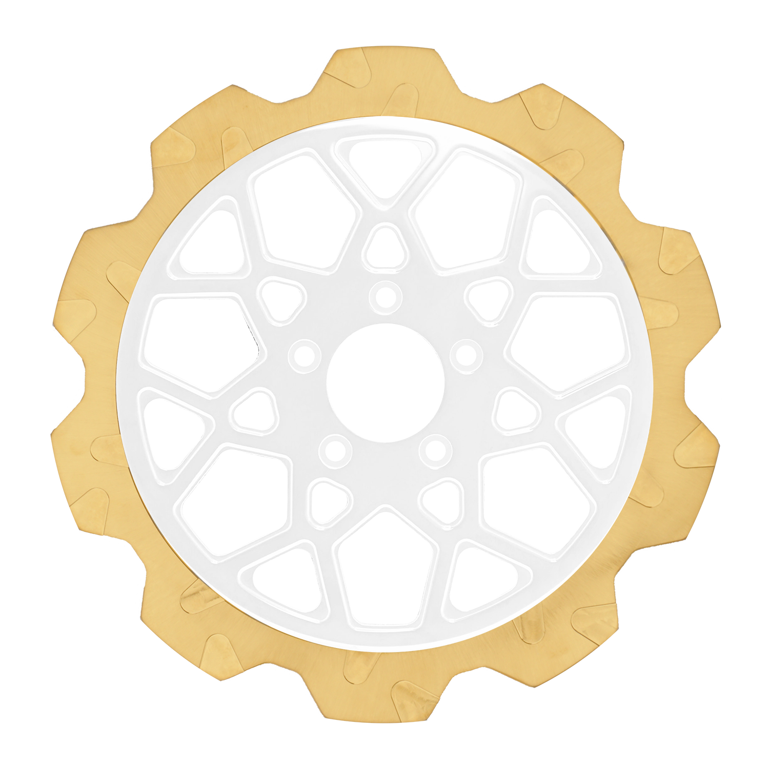 Oversized 13" Crown Cut Front Rotors