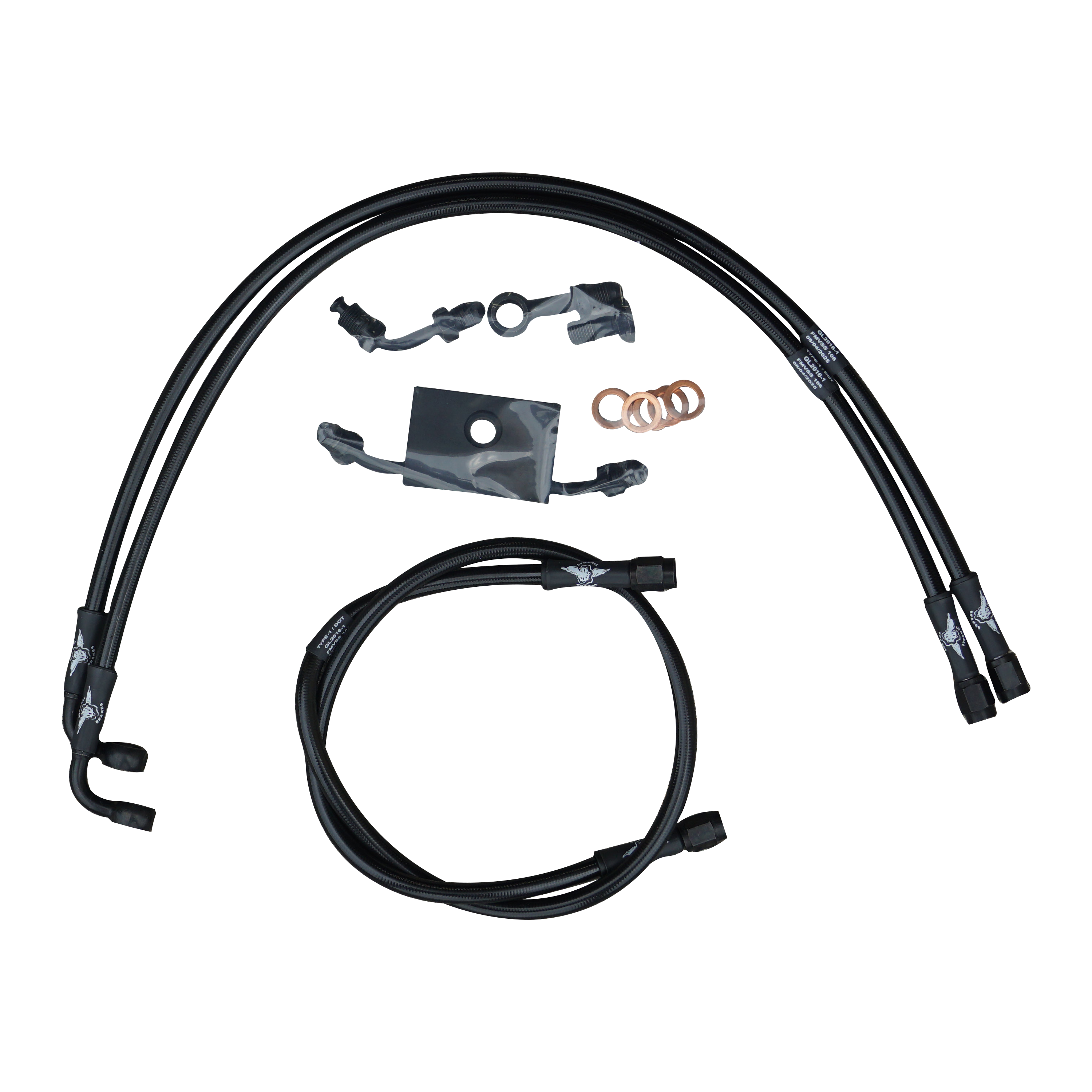 Softail Steel Braided Brake Line Kits for ABS